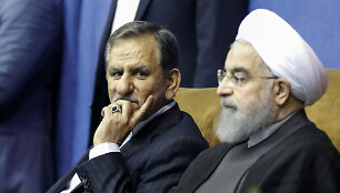 Eshaqas Jahangiri (kairėje) ir Hassanas Rouhani