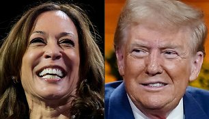 Kamala Harris ir Donaldas Trumpas