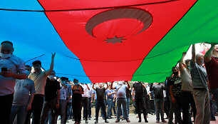 Protestuotojai Azerbaidžane