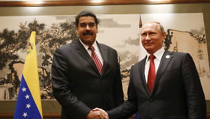 Nicolasas Maduro ir Vladimiras Putinas