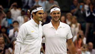 Marcuso Williso pasaka Vimbldone baigėsi kova su Rogeriu Federeriu