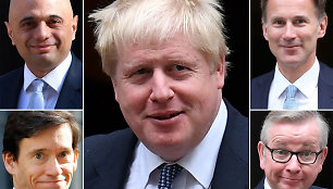 Penki kandidatai į Didžiosios Britanijos premjero postą: centre lyderis – Borisas Johnsonas