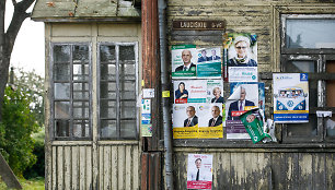 Rinkiminiai plakatai Lukšiuose