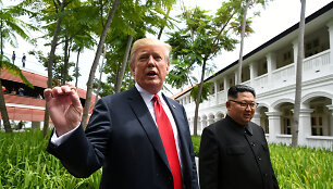 Kim Jong Unas ir Donaldas Trumpas