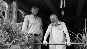 Filmavimo akimira: Sergejus Loznica ir Vytautas Landsbergis