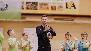 Akimirka iš futbolo klubo „Ataka“ treniruotės