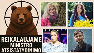 Žinomi žmonės dalijasi žinute Aplinkos ministerijai