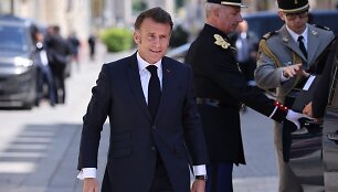 Emmanuelis Macronas / CHRISTOPHE PETIT TESSON / AFP