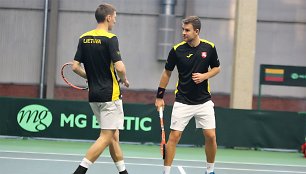 „Davis cup“ turnyro mačas: Lietuva-Madagaskaras, dvejetų susitikimas