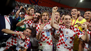 Vėl Kroatija! Maža šalis iškovojo trečią pasaulio futbolo pirmenybių medalį