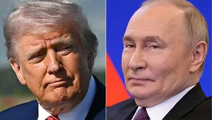 Donaldas Trumpas ir Vladimiras Putinas / SAUL LOEB PAVEL BEDNYAKOV / AFP