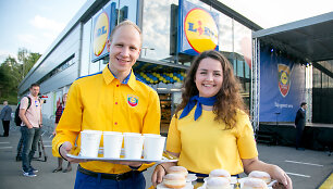 &bdquo;Lidl&ldquo; prekybos centro atidarymas S.Neries gatvėje Vilniuje
