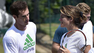 Andy Murray ir Amelie Mauresmo