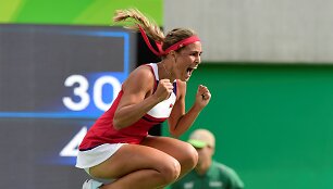 Monica Puig Puerto Rikui padovanojo pirmą olimpinį teniso medalį