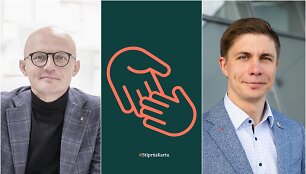 E.Jakilaitis ir M.Sinkevičius kviečia visus sustoti ir i&scaron;reik&scaron;ti solidarumą
