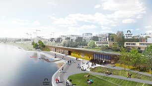 Vilniaus savivaldybė paskelbė de&scaron;iniojo Neries kranto sutvarkymo konkursą