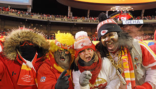 "Arrowhead" stadione temperatūra krito iki minus 20 laipsnių per "Miami Dophins" ir "Kansas City Shiefs" rungtynes.