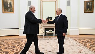Aliaksandras Luka&scaron;enka ir Vladimiras Putinas