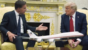 Markas Rutte ir Donaldas Trumpas / AP