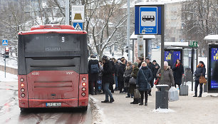 Vilniaus viešasis transportas streiko metu