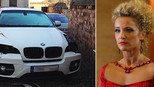 Vagys iš Editos Daniūtės BMW išlupo žibintus