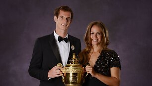 Andy Murray ir Kim Sears