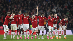 „Manchester United“ futbolininkai baudinių serijoje