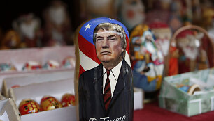 Matrio&scaron;ka su Donaldo Trumpo atvaizdu