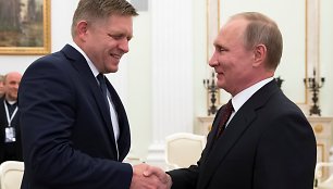 Robertas Fico ir Vladimiras Putinas