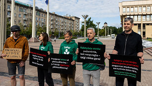 Žaliųjų partijos protestas nepritariant baudžiamojo kodekso pataisoms