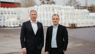 Kęstutis Pakalnis (UHB įmonių grupės valdybos pirmininkas) ir Tomas Kropa (&bdquo;UHB Agro&ldquo; vadovas)