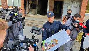 Prevencijos akcija, daugiabutis &Scaron;iltnamių g. 38, Vilniuje. Evaldas Tama&scaron;auskas