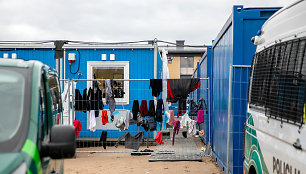 Migrantų stovykla Medininkuose