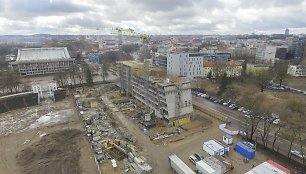 Žalgirio stadiono teritorijoje  statomas viešbutis „Marriott“