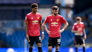 Marcusas Rashfordas ir Bruno Fernandesas