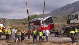 Autobuso avarija Ispanijoje