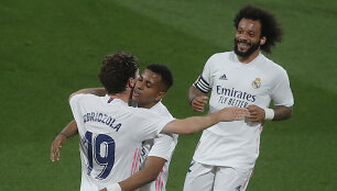Madrido &bdquo;Real&ldquo; futbolininkų džiaugsmas