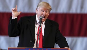 Donaldo Trumpo agitacinis renginys Niujorke