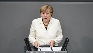 Angela Merkel Vokietijos Bundestage