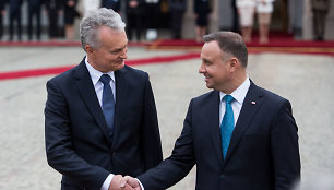 Gitanas Nausėda ir Andrzejus Duda