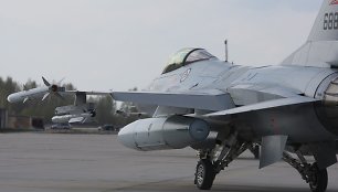 Aviacijos bazėje Šiauliuose leidžiasi NATO lėktuvas