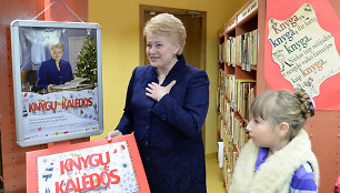 Dalia Grybauskaitė Antanašės kaimo bibliotekoje