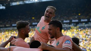 „Werder“ futbolininkų triumfas Dortmunde