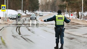 Vilniaus kelių policijos reidas Lizdeikos gatvėje