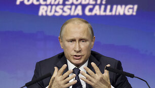 Vladimiras Putinas investuotojų forume &bdquo;Rusija kviečia&ldquo;