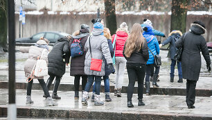 Vilniuje ketvirtadienio rytą labai slidu