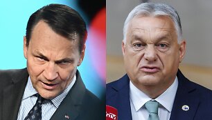 Radoslawas Sikorskis ir Viktoras Orbanas