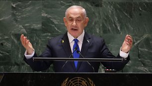 Izraelio ministras pirmininkas Benjaminas Netanyahu