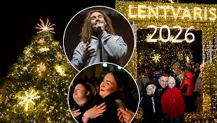Lentvario kalėdinės eglės įžiebimas
