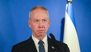Izraelio gynybos ministras Yoavas Gallantas